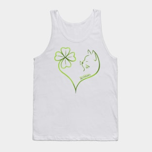 St Patrick's clover cat Tank Top